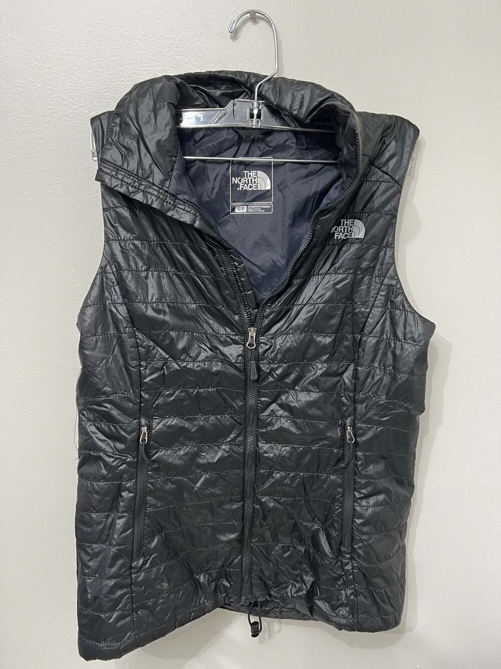 The North Face Women's Black Quilted Full Zip Vest Size S FlashDry